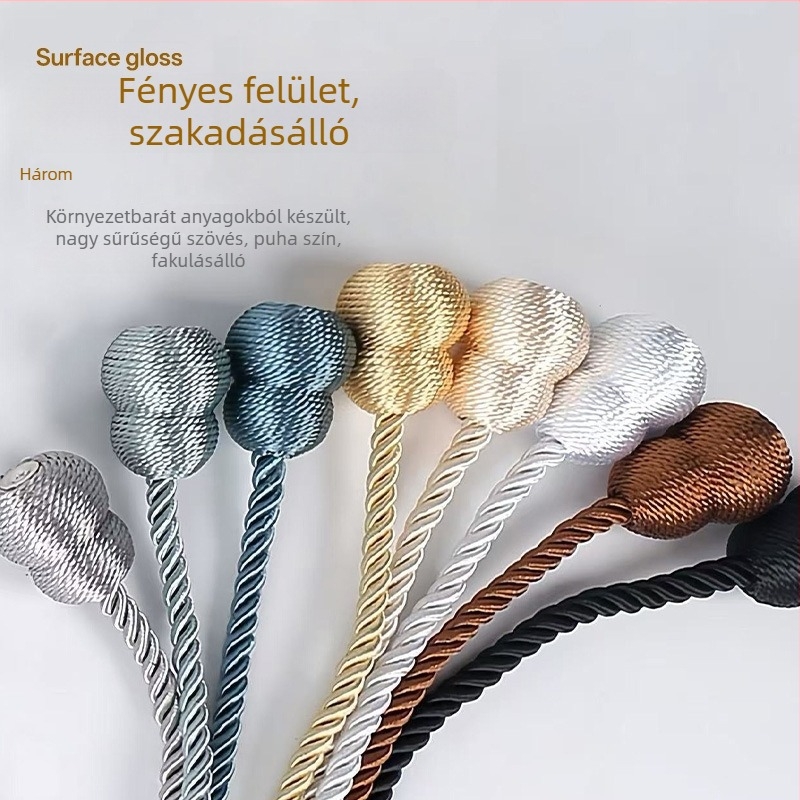 Új kreatív tök alakú függöny mágneses csat-szalag, fúrás és szerelés nélkül