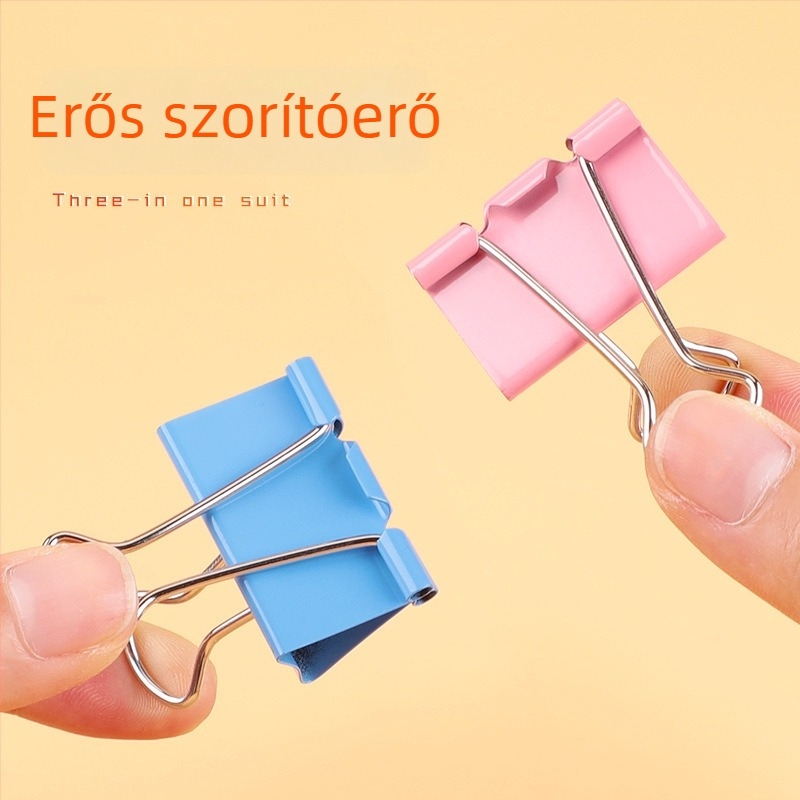 Fém hosszú farokú klipek, színes keverék, dovetail és fishtail stílusú irodai kellékekhez