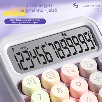 Yitong Rz-817 Hangvezérléses mini, többfunkciós számológép irodai könyveléshez