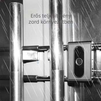 Bluetooth ujjlenyomatú U‑alakú zár üveg kirakat dupla ajtókhoz – elektronikus, intelligens zár