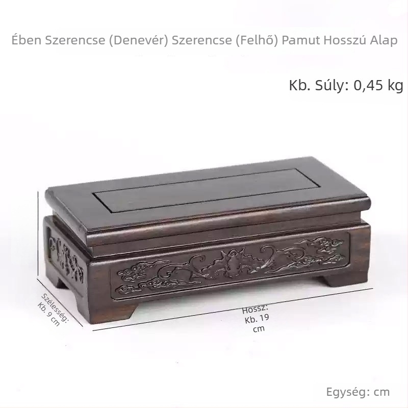 Ebenfa és rózsafa alap Guanyin-szoborhoz, akváriumi dekorációk, vázák és bonsai