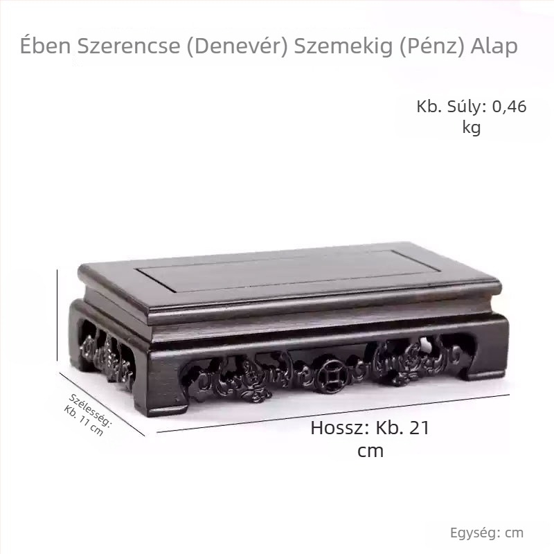 Ebenfa és rózsafa alap Guanyin-szoborhoz, akváriumi dekorációk, vázák és bonsai