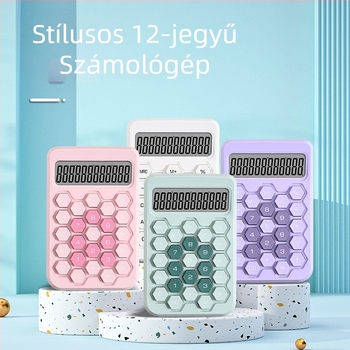 12 számjegyű csendes aritmetikai kalkulátor digitális kijelzővel – irodai kellékek, modell Q9