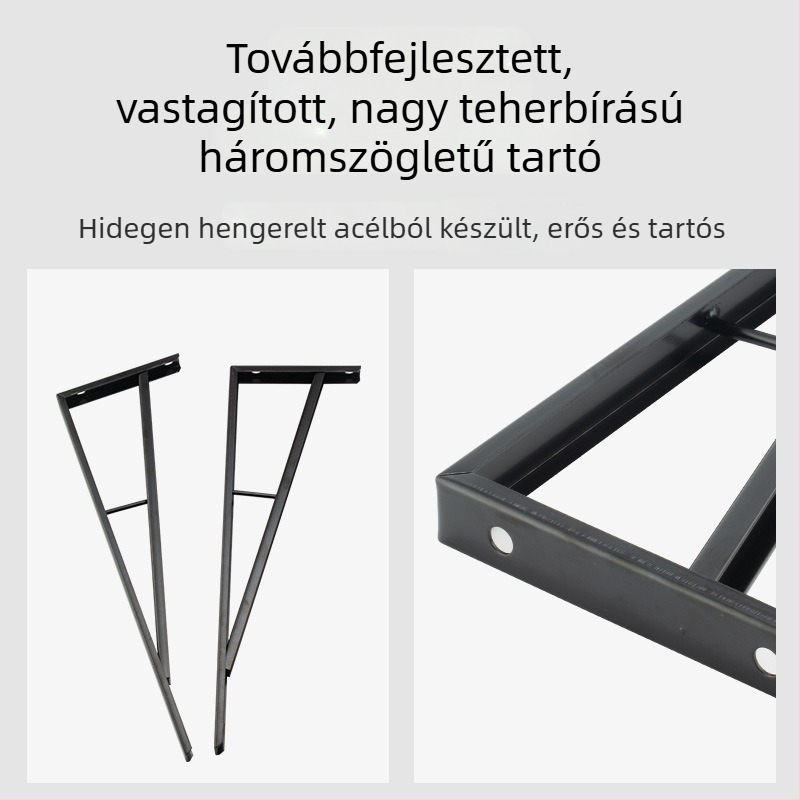 Háromszög alakú falra szerelhető polctartó konyhai mosogatóhoz – márvány/ pala felülettel