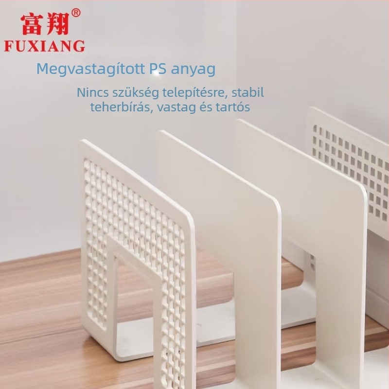 Fuxiang háromszintes könyv- és fájlállvány, megerősített, nagy asztali szervező