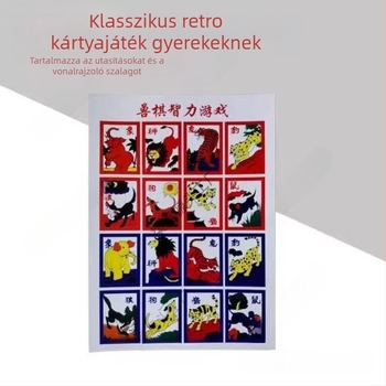 Gyermekek asztali kártyajátéka: katonai sakk és állatsakk, nosztalgikus külföldi rajzfilmek az 1980–1990-es évekből