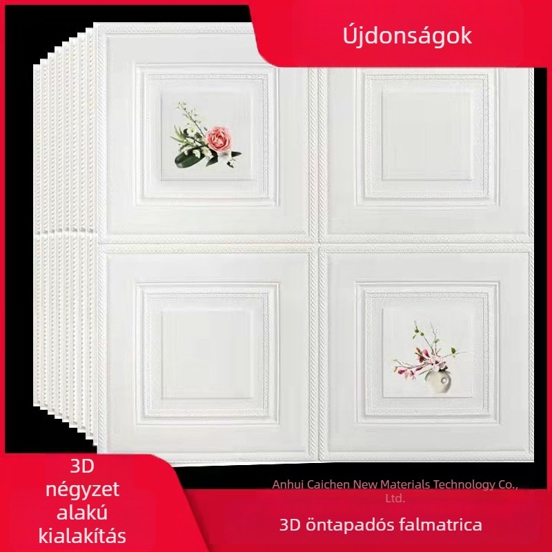Öntapadós 3D falikép a nappaliba – dekoratív faldekoráció, TV-fon