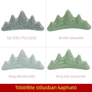 Kerámiás ecsettartó állvány papírnehezékkel és vonalzóval – része a tanulmány négy kincsének