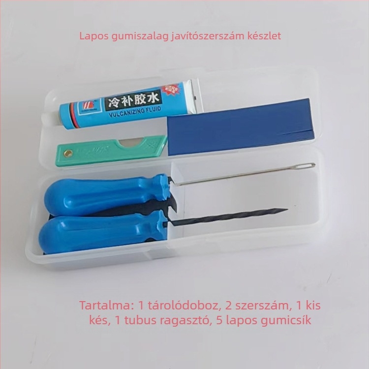 Vulkanizáló anyag gumijavító készlethez tubeless gumikhoz – autós vészhelyzeti eszköz