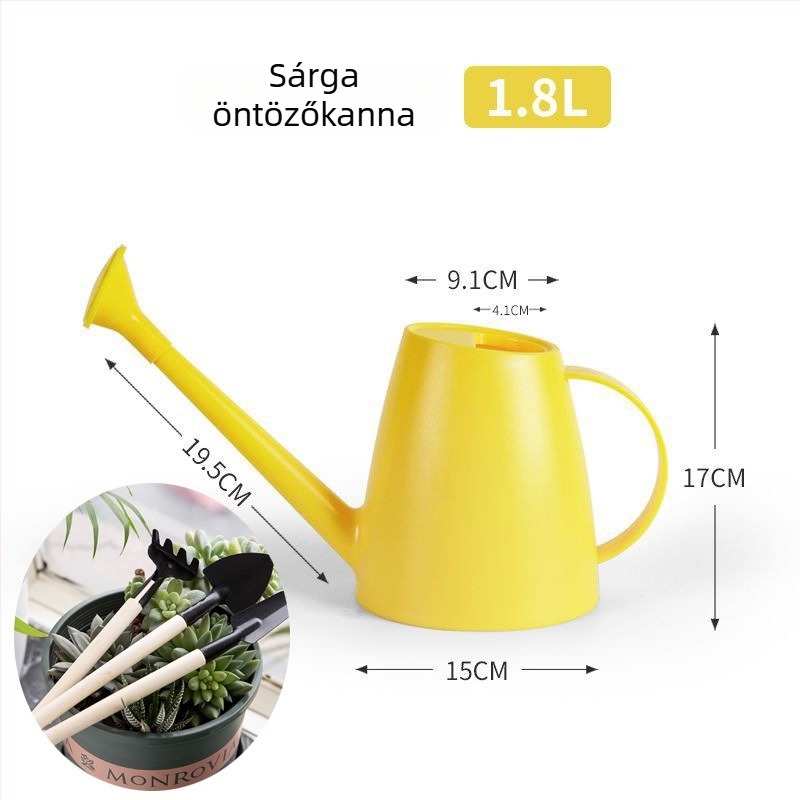 Hosszúcsövű öntöző kanna otthoni kerthez