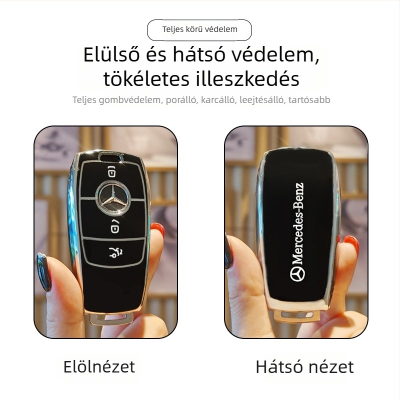 TPU kulcstartó tok Mercedes-Benz E300L, C260L, C200L, GLC300L, GLA200, GLB220