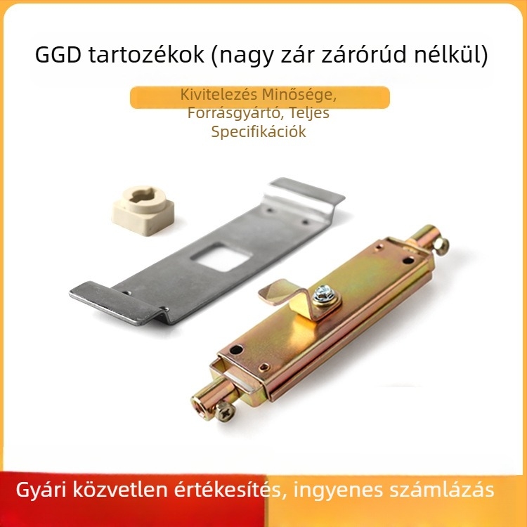 GGD szekrényajtó zár záró rúddal, teljes kiegészítő készlet, régi stílusú elosztó doboz mechanikai szoba ajtózár, univerzális zár