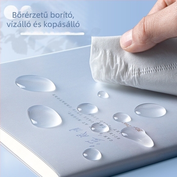 B5-ös notesz vast ragasztott kötésű, hallgatói vizsgafelkészítő napló, minimalist Instagram-stílusú napló, friss és egyszerű