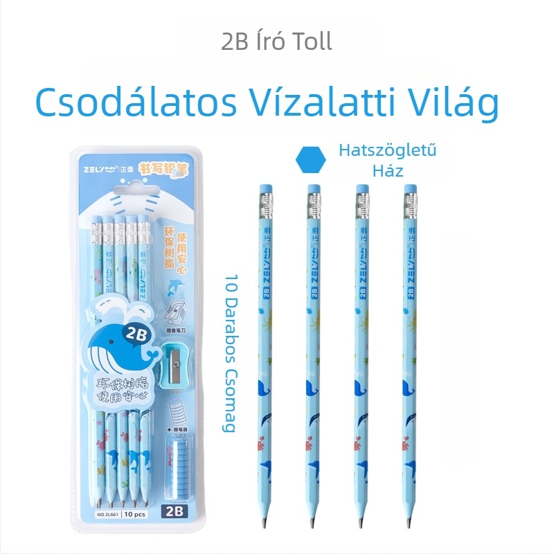 Zhenglin Karikatúra Panda 2B ceruza fogó gyerekeknek – írás és rajzolás