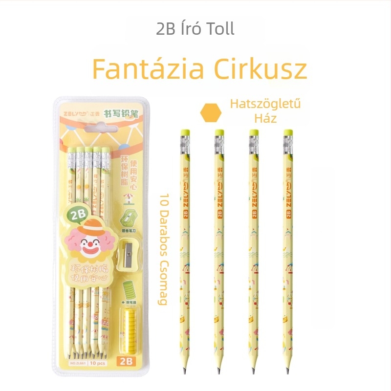 Zhenglin Karikatúra Panda 2B ceruza fogó gyerekeknek – írás és rajzolás