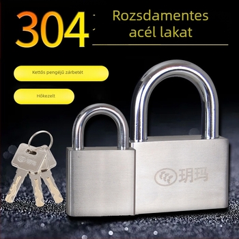 Yuemar rozsdamentes acél lakat, méretek 30/40/50, kültéri használatra, vízálló és rozsdamentes