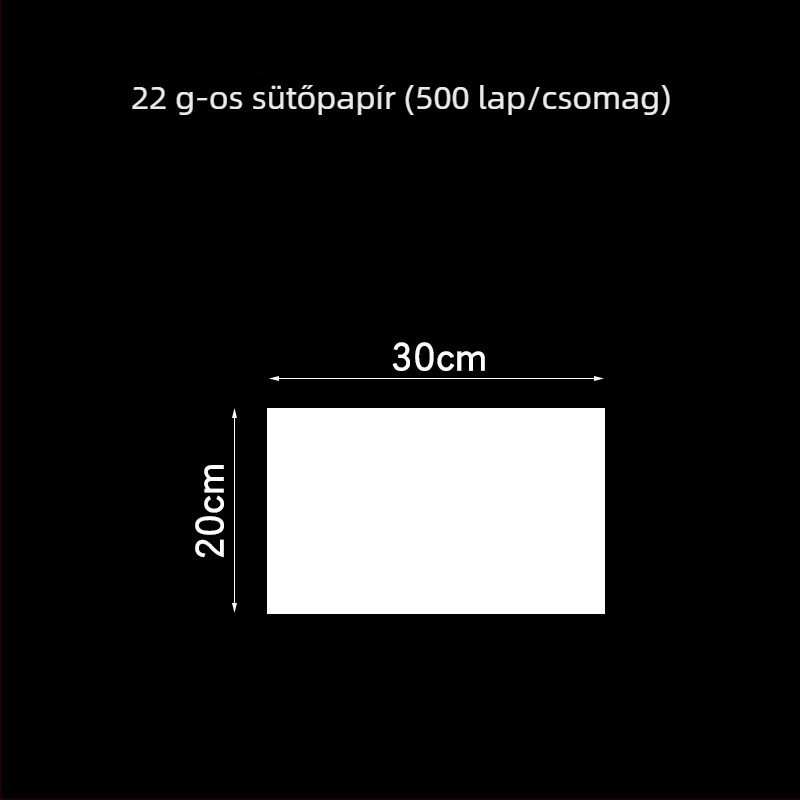 40×60 cm sütőpapír – olajálló, zsírelnyelő, sütéshez