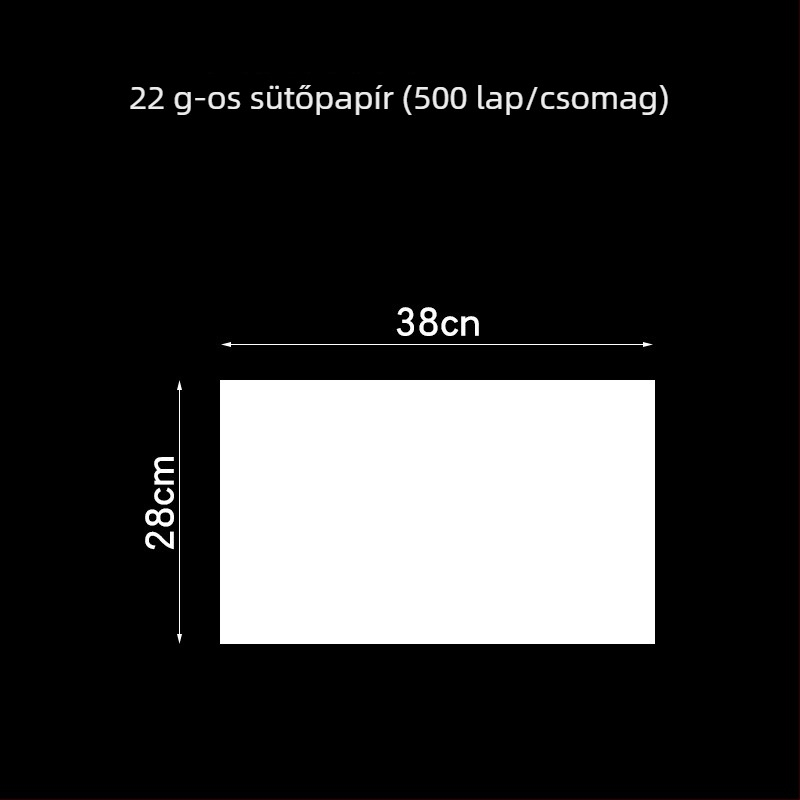 40×60 cm sütőpapír – olajálló, zsírelnyelő, sütéshez