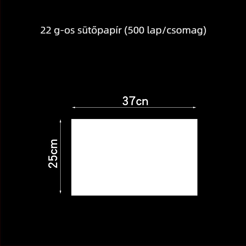 40×60 cm sütőpapír – olajálló, zsírelnyelő, sütéshez