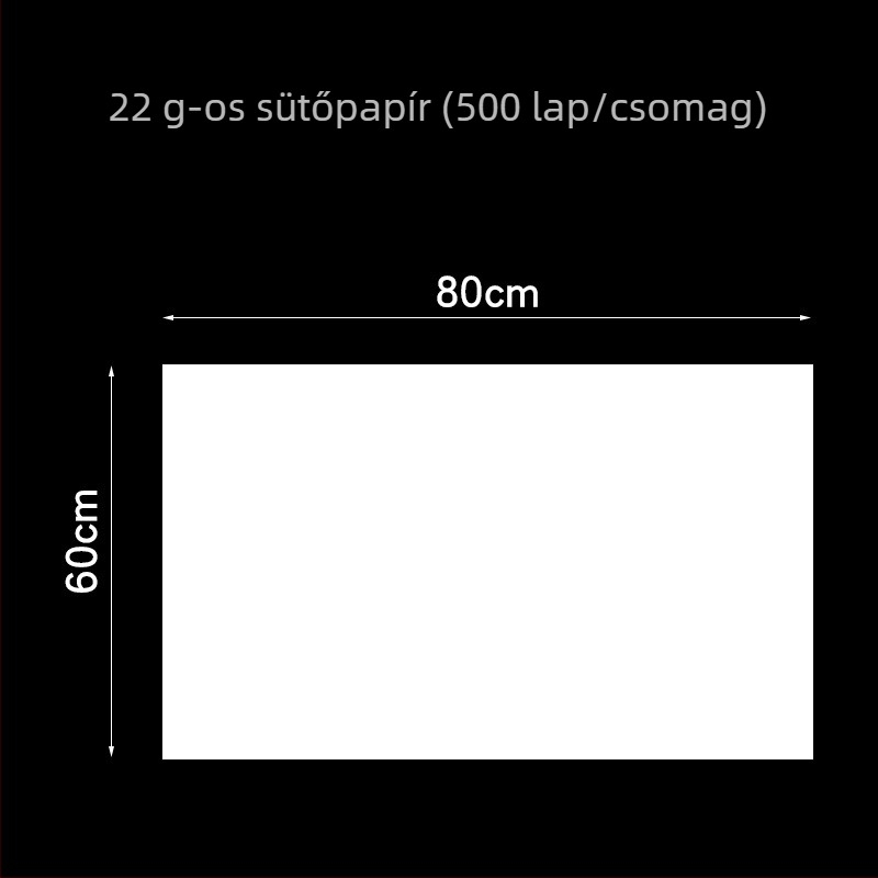 40×60 cm sütőpapír – olajálló, zsírelnyelő, sütéshez