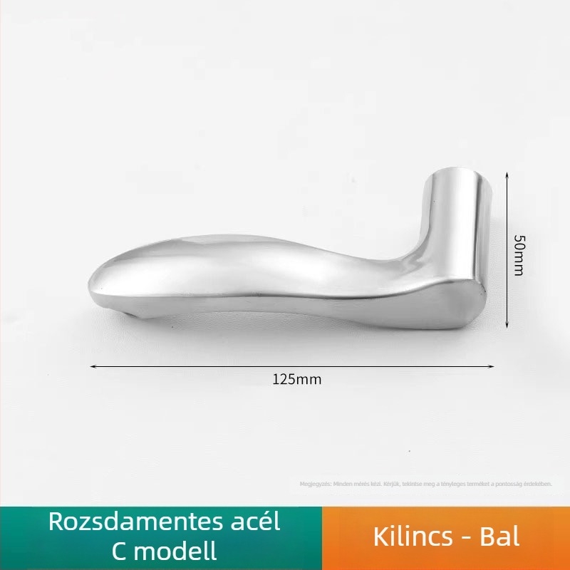 Rozsdamentes acél ajtófogantyú belső ajtókhoz – univerzális fürdőszoba és hálószoba használatra