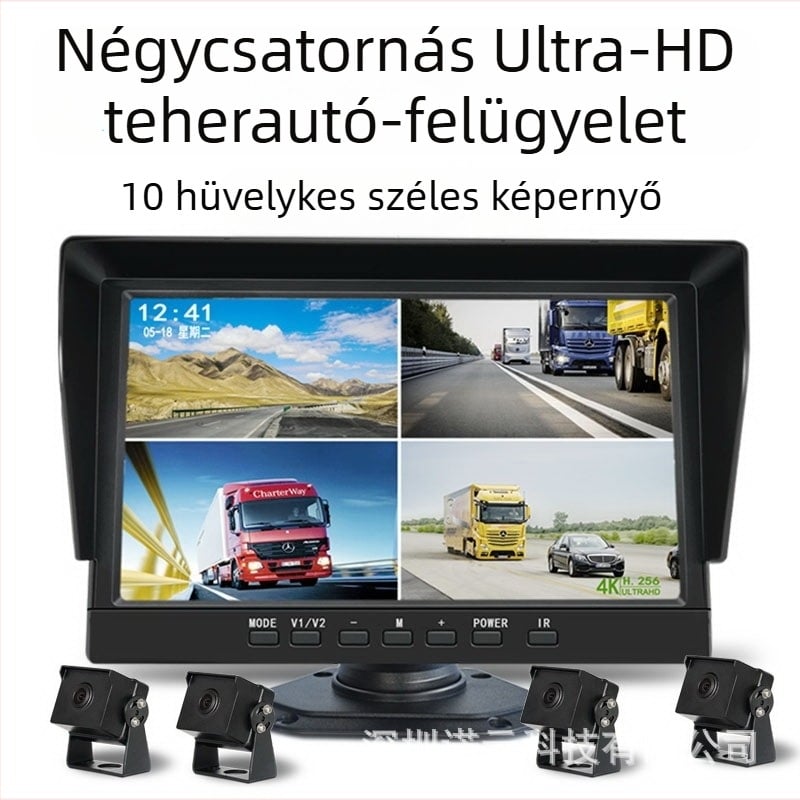 Hangvezérléses 10,1 hüvelykes kijelző, 360° panorámás tolató kamera és menet közbeni felvétel