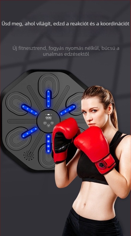 Bluetoothos boksz cél falra – edzőfelszerelés felnőtteknek és gyerekeknek