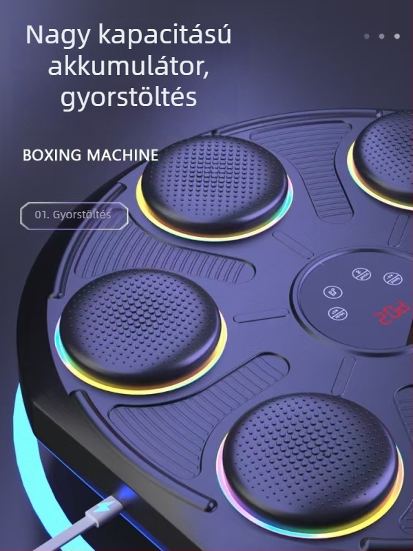 Bluetoothos boksz cél falra – edzőfelszerelés felnőtteknek és gyerekeknek