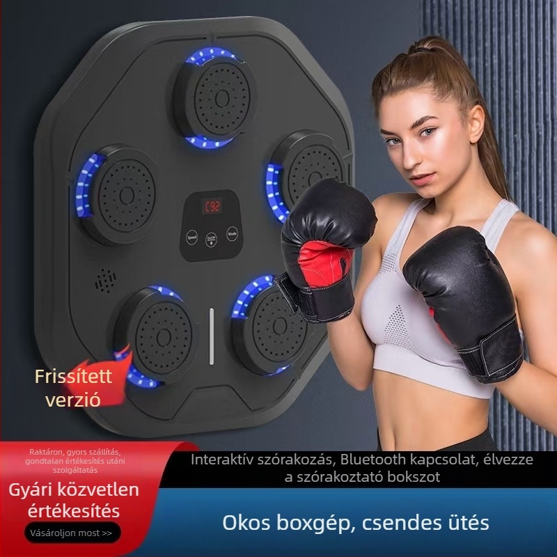 Bluetoothos boksz cél falra – edzőfelszerelés felnőtteknek és gyerekeknek