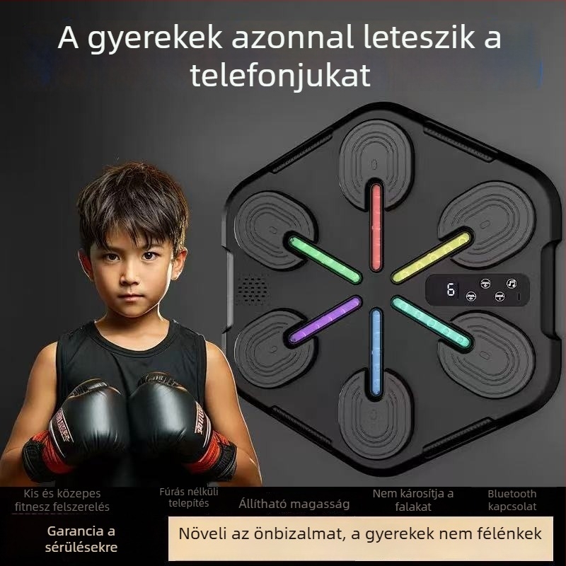 Bluetoothos boksz cél falra – edzőfelszerelés felnőtteknek és gyerekeknek