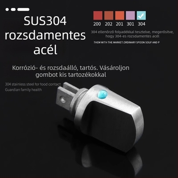 Rozsdamentes acél bejárati ajtó kilincs készlet belső zárókarral, lopás elleni zár és univerzális ajtóalkatrészek