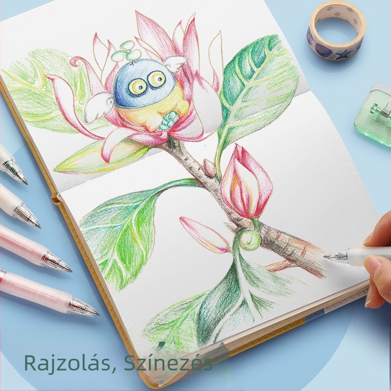 Kattintásos, többszínű gél toll, gyorsan száradó tinta, jegyzeteléshez és kiemeléshez, tartós diákok számára.