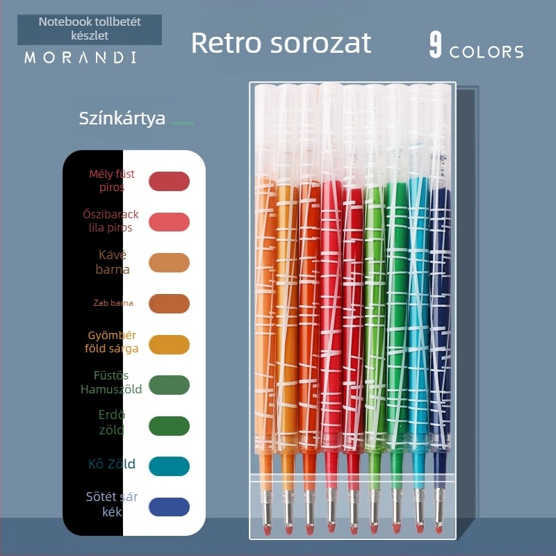 Kattintásos, többszínű gél toll, gyorsan száradó tinta, jegyzeteléshez és kiemeléshez, tartós diákok számára.