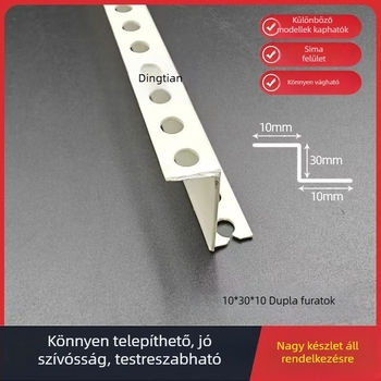 Z-alakú mennyezet-külső profil, PVC műanyag sarokcsík a gipszkartonhoz