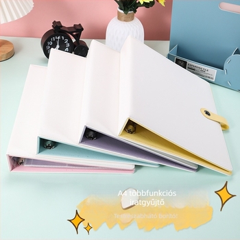 PU bőrhatású fotóalbum, nagy kapacitású belső, rekeszek kártyák és jegyek számára, Polaroid album
