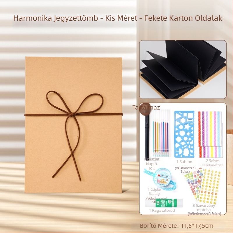 Akkordionhajtású DIY fotóalbum, 3D könyv, kézzel készített üres album pároknak és barátoknak, emlékezetes kreatív ajándék