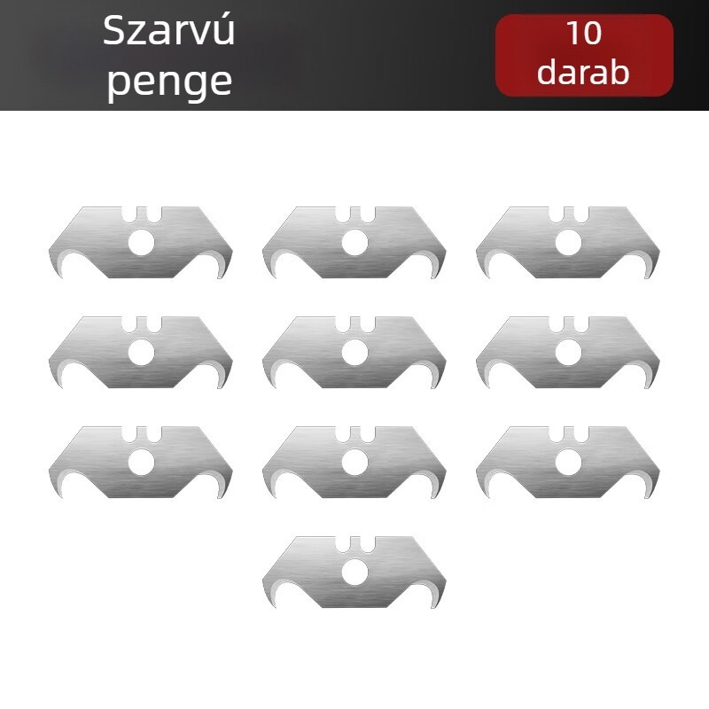 Súlyos kivitelű ötvözetű univerzális kés, összecsukható, tapéta vágó, kábelcsupaszító, papírvágó.
