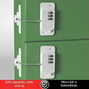 Fúrás nélküli kódzár, többfunkciós ajtó- és ablakzár, fiókzár, gyerekzár, szekrény- és hűtőszekrényzár