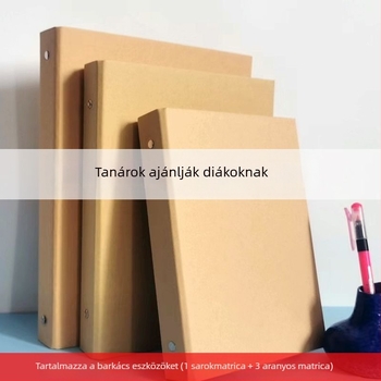 Osztálytársi feljegyzés kötő – ballagási album óvodától az iskoláig, függőleges formátum, A4/A5/B5 méretek, fehér karton rajzoláshoz, DIY