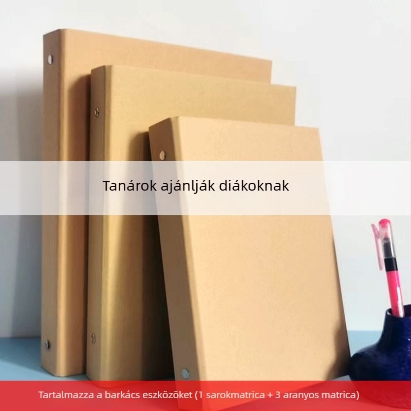 Osztálytársi feljegyzés kötő – ballagási album óvodától az iskoláig, függőleges formátum, A4/A5/B5 méretek, fehér karton rajzoláshoz, DIY