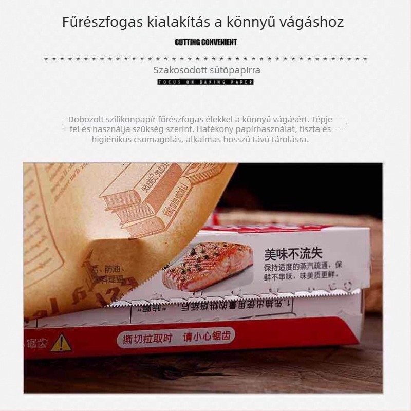 Retro angol újság mintás sütőpapír, olajálló, magas hőmérséklet-álló, szilikon bevonattal, 40 g/m²