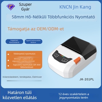 Hordozható Bluetooth termikus címkenyomtató, árcímkékhez, vezeték nélküli, többfunkciós