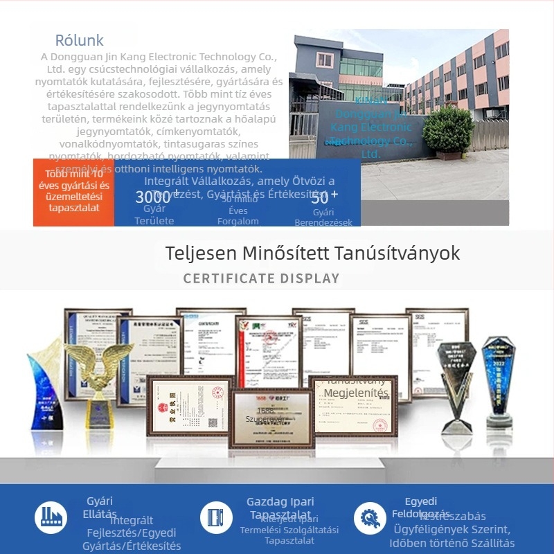 Hordozható Bluetooth termikus címkenyomtató, árcímkékhez, vezeték nélküli, többfunkciós