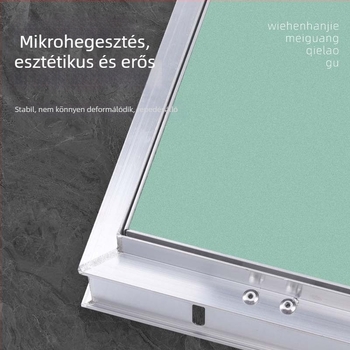 Alumínium ötvözetű gipszkarton-inspekciós nyílás, nyomás- és húzó mechanizmussal, nedvességálló hozzáférés a mennyezethez és a falakhoz
