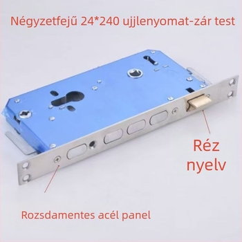 Rozsdamentes acél ujjlenyomat zártest kör és négyzet alakú fejjel, dupla gyorszár mechanizmus, zártest jelszóval