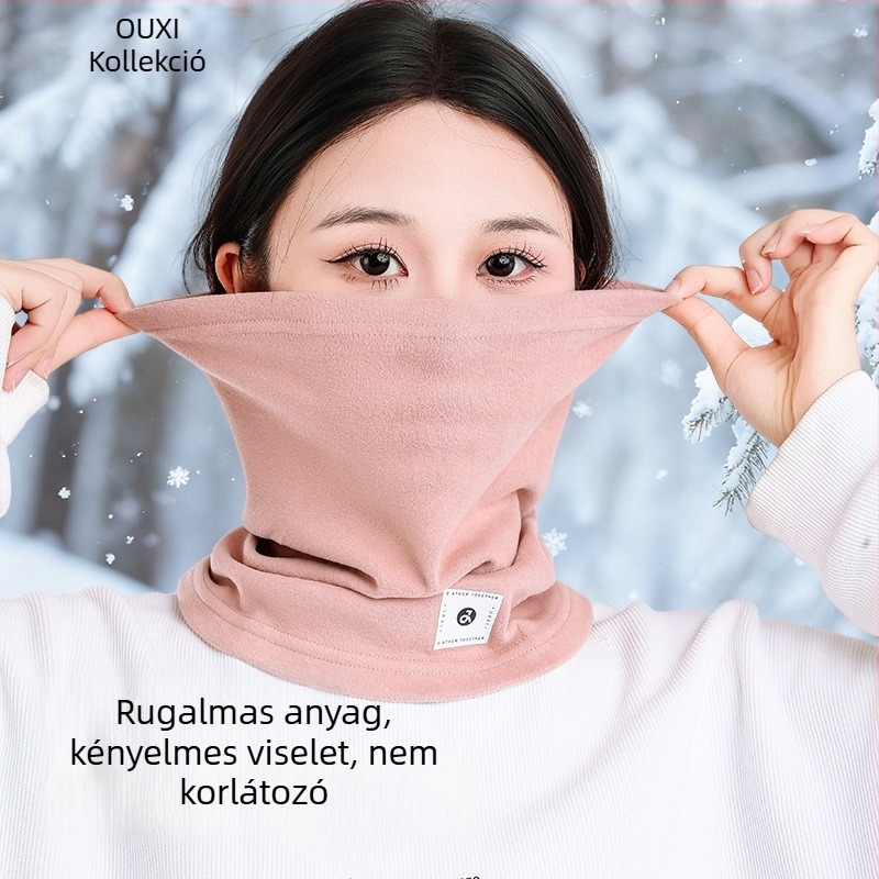 Őszi–téli kerékpáros szélvédő maszk fleece-bevonattal, arc- és nyakvédő, uniszex
