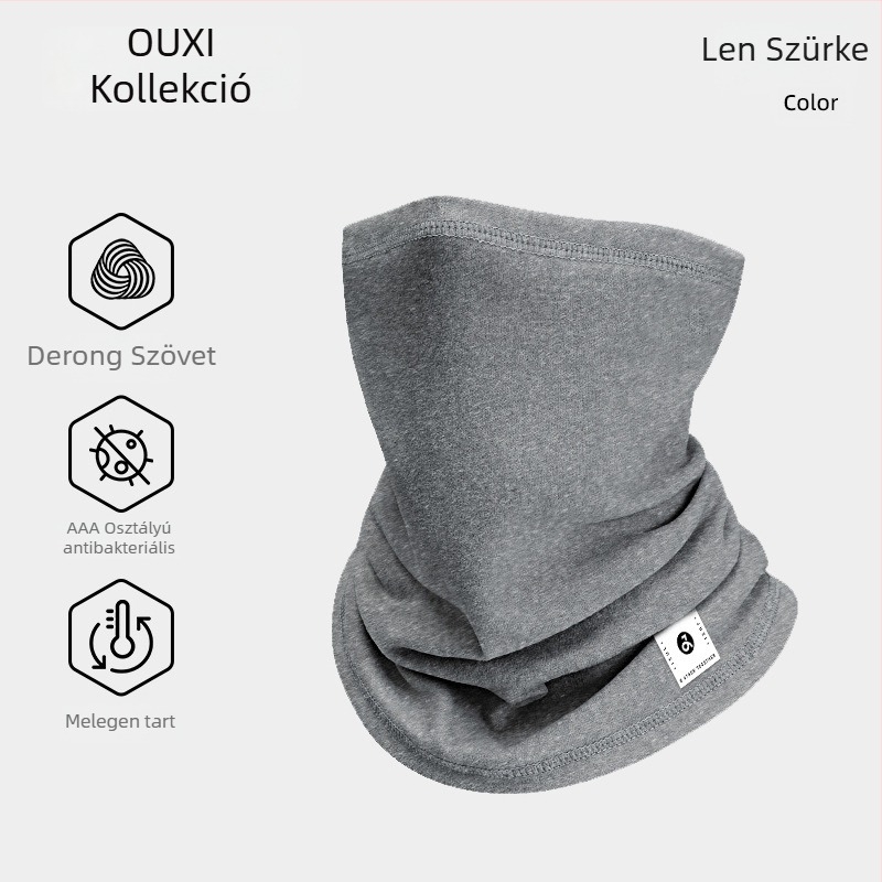 Őszi–téli kerékpáros szélvédő maszk fleece-bevonattal, arc- és nyakvédő, uniszex