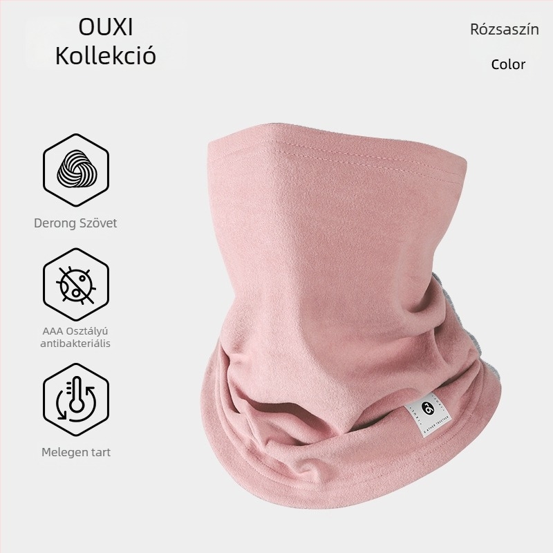 Őszi–téli kerékpáros szélvédő maszk fleece-bevonattal, arc- és nyakvédő, uniszex