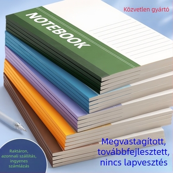 Puha borítású notebook, B5 és A5 méretben, irodai jegyzetfüzet, napló és tervező