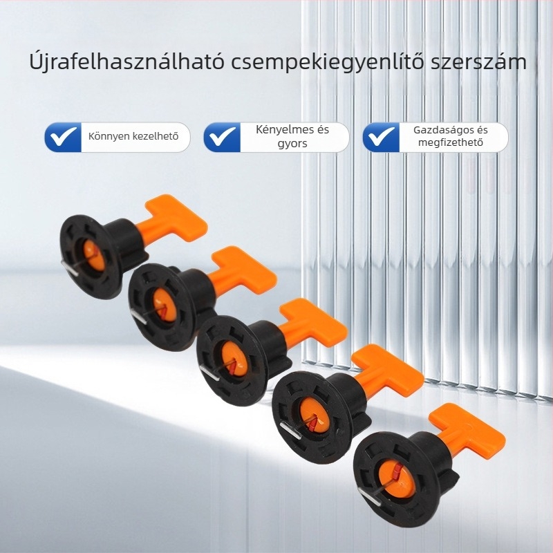 Megvastított csempe szintező tűvel – cserélhető tű, újrahasználható